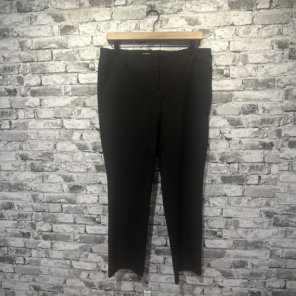 EUC New York & Company Stretch Black Trousers Women's Size 6